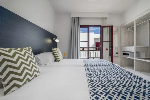 2-værelses lejlighed Deluxe med balkon/terrasse, øverste etager