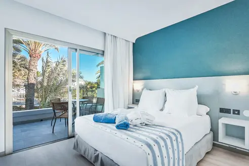 Suite med to værelser og balkon