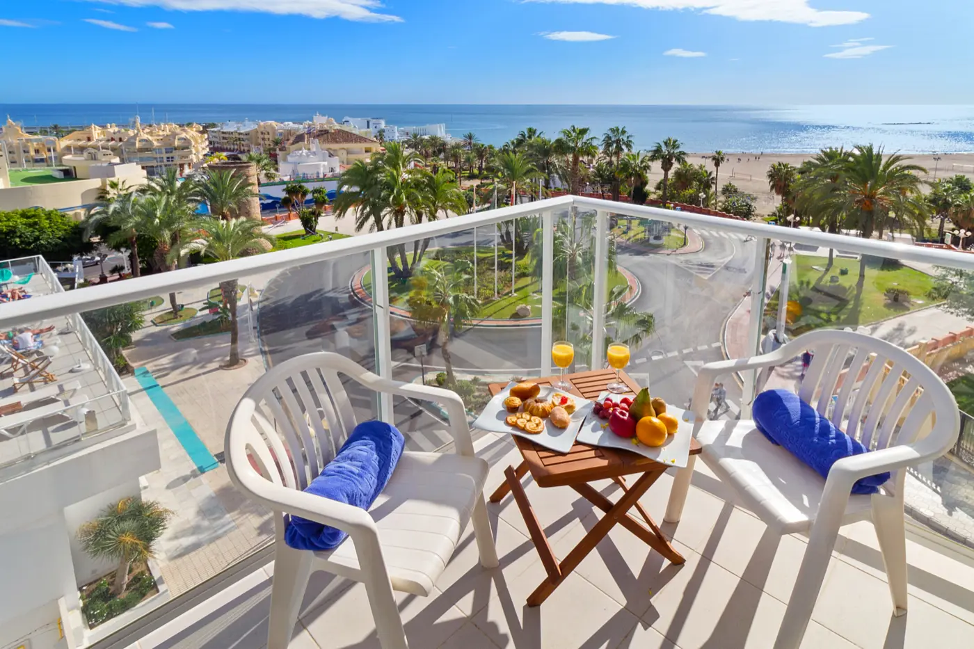Dobbeltværelse med balkon/terrasse og havudsigt