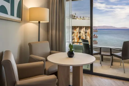Dobbeltværelse deluxe med balkon/terrasse og havudsigt